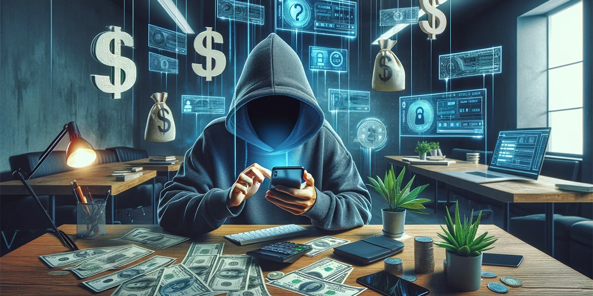 TikToker making money with their face as a dark shadow under a hood, maintaining anonymity after learning about AI TikTok video creation without showing your face